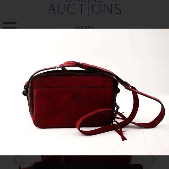 Frye Burgundy Leather Clutch